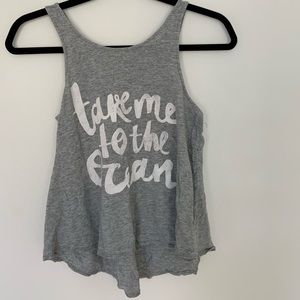 Gray tank top